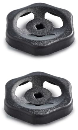 Ganter Normelemente, Blechhandrad, Ventilrad, Ventilgriff, Absperrventil, 2 Stück, GN 227.6-ST-70-V7-SW, Durchmesser 70mm, Vierkant V7