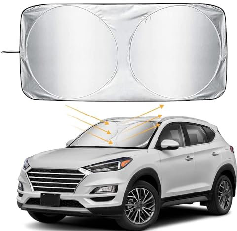 WTDZUCOI Parasol para Parabrisas De Coche,para M-azda CX-30 CX30 2019-2022,Visera Solar Interior Plegable, Aislamiento TéRmico Y ProteccióN UV(160x86cm)