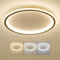 Mikeru 40CM LED Deckenleuchte Rund, LED Ring Deckenleuchten 10% bis 100% Dimmbare Decken Lampe 3000K/4500K/6500K Einstellbare Badezimmer Decke Licht für Wohnzimmer, Flur, Treppenhaus, Küche