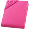 Spannbettlaken 180x200-200x200 cm - Jersey Spannbetttuch 100% Baumwolle - Komfort Bettlaken für Matratzen bis 30 cm Höhe, Spannbettlaken Farbe Magenta