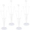 4pcs 70cm Ensemble de présentoir de Support de Balloon de Table à Manger, bâtons de Blloon Transparents, décoration de Support de Balloon de Bureau pour la Célébration de fête, Anniversaires