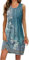 Mes Commandes, Robe Grande Taille Femme, Robe Femme Chic Et Elegant, Robe Chic Et Elegant Coton Femme Col Rond Robe Boheme sans Manches Femme Marque Pas Cher Robe Bleu Clair XL