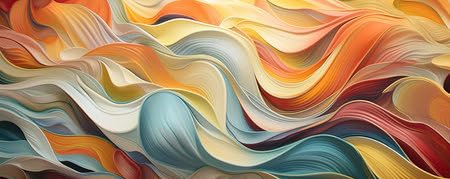 Acryl-Bild 80 x 30 cm: Panorama der Abstract Nature Symphony: faszinierendes Panorama, in dem abstrakte Elemente harmonisch mit der natürlichen (207675903)