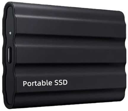 Disco Duro Externo de 2TB, Ultra Delgado y Portátil de 2.5 con Conexión USB, Almacenamiento Compatible con PC, Ordenador Portátil y Computadora (Negro)