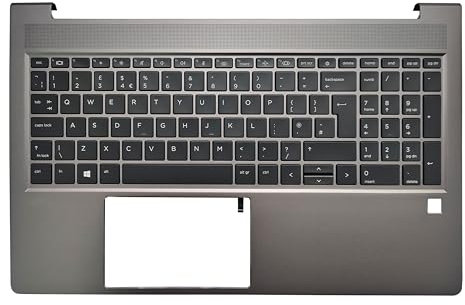 Laptop UK Keyboard Comptible for HP ZBook Power 15 G9 G10 Backlit with Palmrest Upper Cover Case N06912-031 N52484-031
