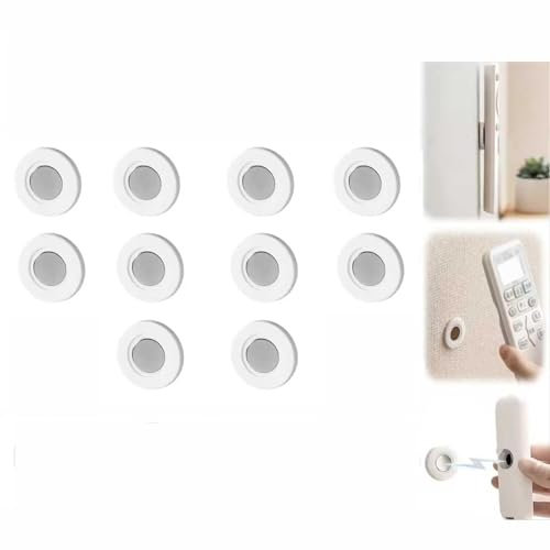 Magnetic Remote Control Wall Mount Holder, Storage Caddy Organiser with Self-Adhesive Design, Home Office TV Accessories (10)