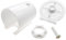 Electric Fan Motor Cover Replacement Fan Rear Cover for Pedestal/Table/Ceiling Fans, 14.3x10.8cm with 2.7cm Nut Hole, White