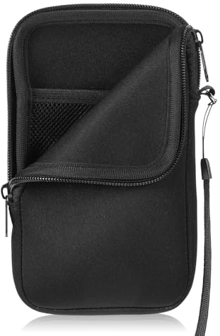 Prasacco Mobiltelefonväska Mobilsocka Väska för Mobiltelefon Neopren-mobiltelefonfodral med dragsko Universalfodral Telefonväska Enkel mobiltelefonväska för smartphones upp till 18,5 cm Kort Pengar