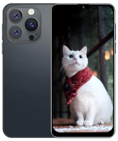 PrzTIk 6.3 HD Screen Cheap Smartphone, 16GB ROM (Expansion to 128GB), 4000mAh Large Battery, Dual SIM Dual Camera,Android 10.0,Support WIFI Bluetooth Face ID Mobile Phone (Black)