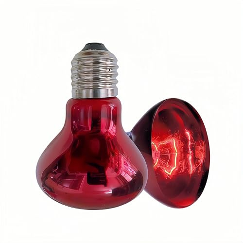 PetFizz Infrarotlampe Wärmelampe Terrarium Lampe, Reptilien Rotlichtlampe Basking Spot 50W 2Stück, E27 Terrarium Heizung für Schildkröte, Schlange, Eidechse, Bartagame