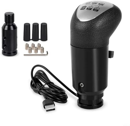 HpLive Truck Simulator Shifter, USB-LKW-Simulator-Schaltknauf Für ETS2 Und Für ATS PC Rennspiele, Kompatibel Für Logitech G29 G27 G25 H-Schaltung
