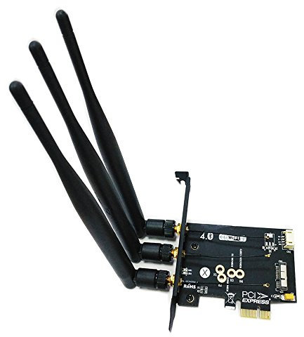 LeHang BCM943224PCIEBT2 / bcm94360CS2 / BCM943602CS WiFi + Bluetooth 4.0-Karte auf PCI-E x1-Adapter für PC/Hackintosh