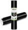 TECKWRAP Vinile adesivo permanente 12 x 10ft, nero lucido
