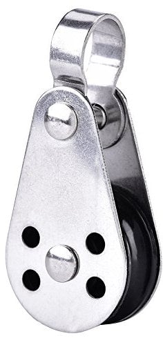 VGEBY Flaschenzug, Edelstahl Einzelrad Flaschenzug Kajak Ankerrolle für Kajak Kanu Rettung