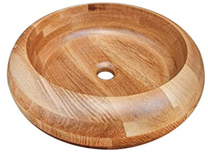 MyBer® Massivholzwaschbecken Holzwaschbecken Waschbecken Waschschale Massiveiche