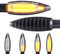 Area1 Motorrad LED Blinker E-geprüft Set (2 Stück) M8 mit Lauflichteffekt kompatibel mit (AD22 (Blinker))