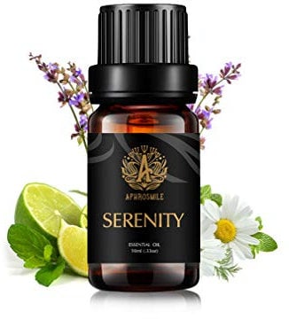 Serenity 100% Reines Ätherisches Öl für Luftbefeuchter - 10ml Therapeutic Grade Aromatherapie mit Lavendel, Bergamotte, Sandelholz Duftmischungen