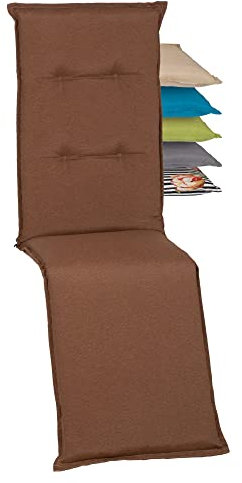 Beo Relaxsessel Auflage Wasserabweisend Turin | Made in EU Premium-Qualität | Liegestuhl Auflage UV-beständig, fleckenabweisend und waschbar | Atmungsaktive Relaxstuhl Auflage in Sand