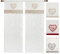 emmevi Curtains Window Interior Door Linen Fabric Semitransparent Pair of 2 Pcs Heart Checked Mod. Bonheur Curtain 1 PACK 60X240 Taupe
