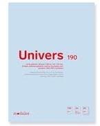 Universalblock U190, 190 g/m², 210 x 297 mm, für DIN A4, 50 Blatt (blanko) | Skizzenblock aus hochweißem Papier mit matter Oberfläche; geeignet für trockene Zeichenmaterialien wie Blei, Kohle und Kreide