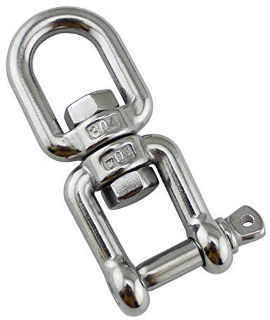 NPTGLYQW Edelstahl Drehwirbel 1 Stück Drehwirbel Für Hängesessel Haken Spinner Für Pflanze Haken 360° Drehen Abnehmbar Aufhängung Drehgelenk Für Hängesessel Boxsack Kettenwirbel 10mm Edelstahl 304