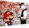 Runa Art Bild Mario and Cop Modern Wandbilder Jugendzimmer Wohnzimmer 1 Teilig - Made In Germany - Street Art Bunt Flur 303015b