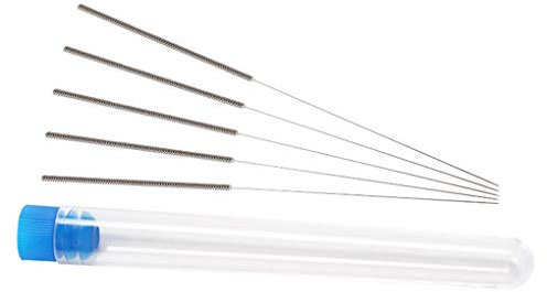 rongweiwang 5pcs 3D Imprimante Buse Nettoyage de la tête de buse imprimante à Aiguilles en Acier Inoxydable Nettoyage Extrudeuse tête Outil de Nettoyage, 0.3mm, Argent