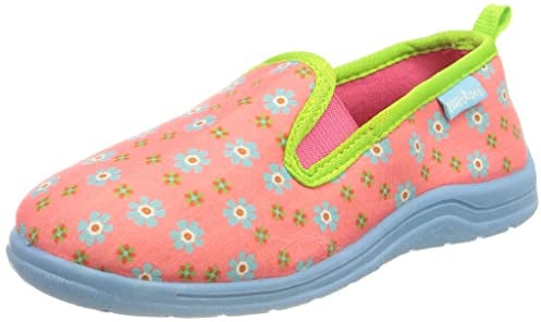 Playshoes Hausschuhe Unisex Kinder Hausschuh, Blumen, 30/31 EU