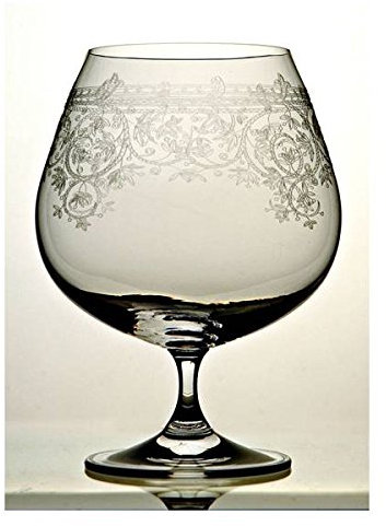 CREAFLOR HOME 6er Set Cognacgläser Lucca mit Pantographie Dekor für 400ml H. 13cm Paul Nagel