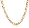 HSWYFCJY Goldene Figaro kette Männer Edelstahl Kette Herren Kette Schmuck Halskette für Junges Geschenk 9mm, 18 Zoll