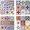 ROCKING GIFTS Set de x4 Posavasos Cuadrado Diseño Azulejo Hidraulico, Decorativo Vintage Colorido Elegante, Accesorio para Cocina, para Vasos, Vino, Cerveza, Café y Té, 11 cm