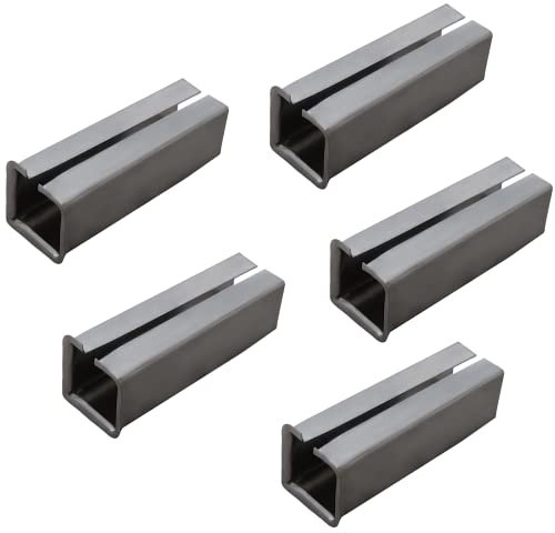 JUVA Ausgleichshülse Eisen Reduzierhülse zum einstecken - H5041 | Stahl blank | Länge 15 mm | Adapterhülse zum nachrüsten von 6 auf 7 mm | 5 Stück - Metall-Hülse für Einsteckschlösser & Türschlösser