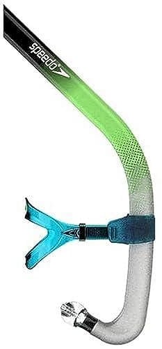 Speedo Unisex – Erwachsene Swim Training Snorkel Bullet Head Schnorchel, Transparent/Bitmax Hypersonic Blue, Einheitsgröße