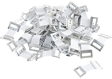 Benda Elastica Clip, Gancio Fibbia Elastica, Ganci di Fissaggio Clip di Fissaggio, Stretch Metal Clips, Clip Elastiche per Bendaggi Elastici di Garza per Vari Tipi Fasciature, Bianco, 20 Pezzi