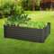 ML-Design Letto Rialzato in Metallo per Giardino 90 x 60 x 30 cm 150 L Fioriera in Metallo Antracite Resistente alle Intemperie per Esterno Giardinaggio Orto Telaio Metallico per Ortaggi