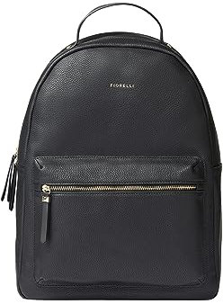 Fiorelli Anouk Großer Rucksack, stylischer Rucksack mit verstellbaren Riemen, Taschen & gepolstertem Laptopfach, schwarzes Kunstleder
