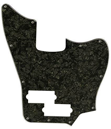 Für Squier VM Jaguar Bass Style Gitarre Pickguard (4-lagig Black Pearl)