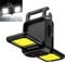 LETOUR Mini linterna LED llavero, linterna multifuncional 1000 lúmenes LED llavero linterna, COB llavero para senderismo y camping