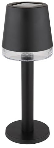 Globo Außenleuchte Solarlampe Tischlampe Balkonlampe schwarz LED Gartenlampe H 21,5cm