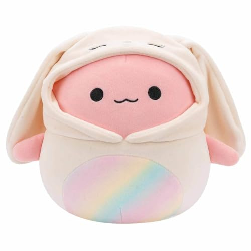 Squishmallows Original 12in Archie the Pink Axolotl in Cream Bunny Costume – Official Jazwares Easter Plush (Medium-Sized)