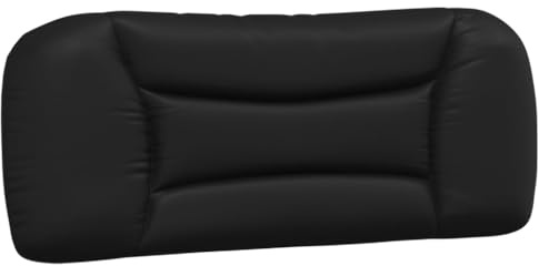 vidaXL Kopfteil-Kissen Hvar Schwarz 100 cm Kunstleder