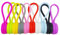 Buaak 10 Pcs Magnetic Cable Ties, Multicolor Reusable Magnetic Cable Organisers, Silicone Cable Ties for Organizing, Cable Tie Holder for Bundling Cable, Cords and Wires