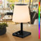 Postlucky Solar Tischlampe Outdoor Tischleuchte mit Lichtsensor LED Tischlampe Outdoor Dimmbar Touch Warmweiß und RGB 2in1 Aufladung Tischlampe Kabellos IP44 Wasserdicht für Innen/Außen (Schwarz)