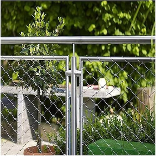 SSDDLZEQ Stainless Steel Rope Mesh, Wire Diameter 3mm, Mesh Hole 10cm, Staircase And Balcony Boundary Protection Mesh(10cm)