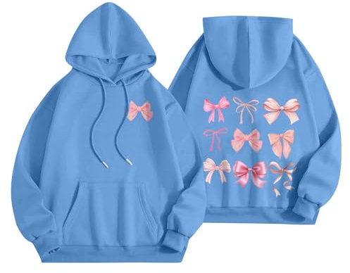 Splrit-MAN Zip Hoodie Hoodies For Teen Girls Xs Pink Palm Puff (Sky Blue, L)