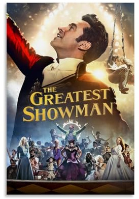 LISHDUNS Filmposter The Greatest Showman, Schlafzimmer, Wohnzimmer, Wanddekoration, Poster, Ästhetik, Art-Deco, 30 x 45 cm, ungerahmter Stil