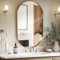 LunaMirror Wandspiegel 60 x 90 cm Oval Badspiegel Badezimmer Wand Spiegel Gold Spiegel Modernes Design Dekorativer für Schlafzimmer, Eingangsbereich, Wohnzimmer, Flur