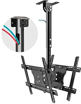 FLOATD Support TV universel Support TV Support TV universel Support TV au sol robuste Support TV réglable en Hauteur Support TV Vertical pour Support TV de 40 à 85 pouces Support TV Décoration
