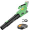 WORKPROX Soffiatore per Foglie, Soffiatore a Batteria 20V, con Potente Flusso d'Aria 144 KM/H, Capacità 850 M³/H, Controllo a 5 Velocità, Soffiatore per Giardinaggio