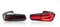LiuROSE Auto wasserdichte Rückleuchten für BMW 3 Series F30 F35 F80 320i 328i 328D 335i 6th Gen 2013-2018,Auto Innen Rücklicht Parkplatz Bremse Lampe Signal Lampe Ersetzen Zubehör,Clear